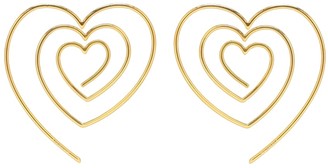 Y/PROJECT HEART EARRINGS ワイプロジェクト ハート イヤリング Y/Project Mini Y heart-shaped earrings Y/Project