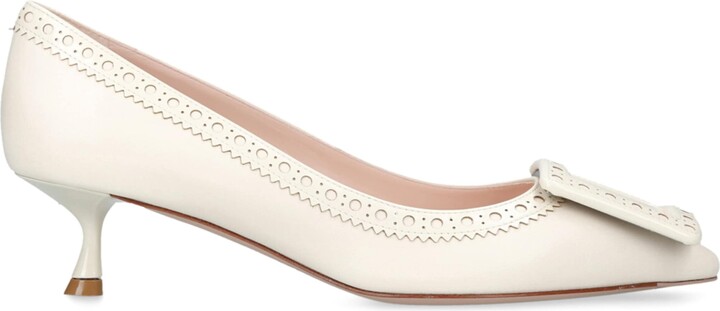 Roger Vivier Leather Viv In The City Pumps 45