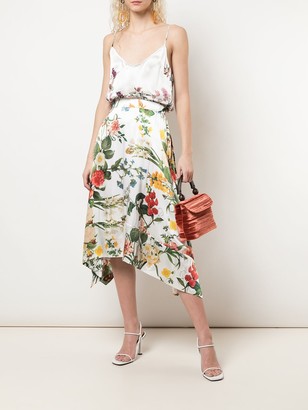 Madison.Maison Laura floral-print silk skirt