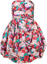 Emanuel Ungaro floral print draped design mini dress