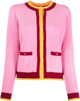 Thumbnail for your product : Kate Spade Stripe-Detail Button-Fastening Cardigan
