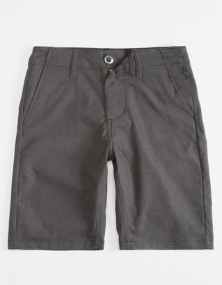 Volcom Frickin Static Dark Gray Boys Hybrid Shorts
