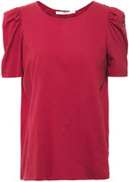 Thumbnail for your product : BA&SH Ruched Split-back Cotton-jersey T-shirt