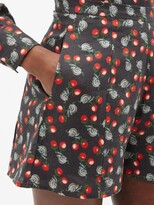 Thumbnail for your product : MUZUNGU SISTERS June Snail-print Linen Shorts