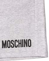Thumbnail for your product : Moschino Logo Printed Cotton Fleece Shorts