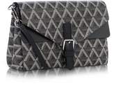 Thumbnail for your product : Lancaster Paris Ikon Coated Canvas and Leather Mini Clutch