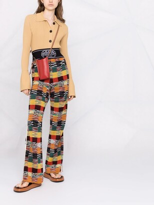 Palm Angels x Missoni side-stripe knitted trousers