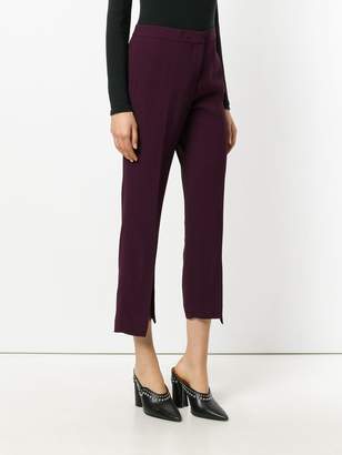 Versace tailored slit trousers