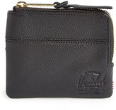 Thumbnail for your product : Herschel 'Johnny' Half Zip Leather Wallet