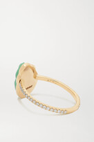 Thumbnail for your product : Lito Small Daria 14-karat Gold, Chrysoprase And Diamond Ring - 6