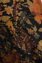 Thumbnail for your product : Etro Grosgrain-trimmed Floral-print Silk Crepe De Chine And Lace Maxi Dress