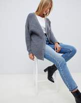 Thumbnail for your product : ASOS Design Oversize Cardigan In Chunky Rib With Buttons