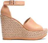 Thumbnail for your product : Stuart Weitzman Soho Jute Leather Wedge Espadrille Sandals
