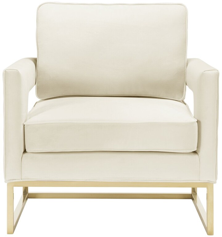 TOV Furniture Furniture Avery Cream Velvet Chair - ShopStyle Armchairs &  Recliners