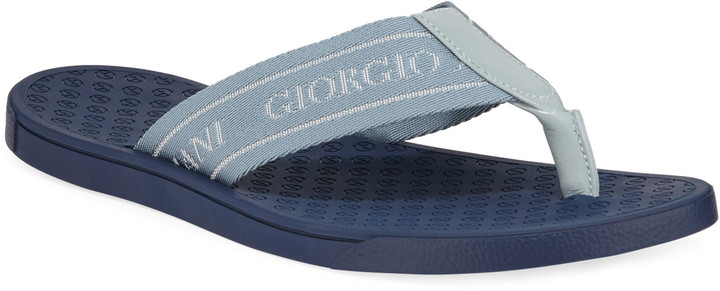 giorgio armani mens flip flops