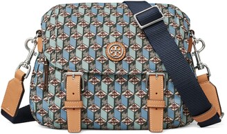 Tory Burch Virginia Printed Recycled Nylon Small Messenger Bag - ShopStyle