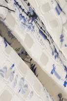 Thumbnail for your product : Lela Rose Fil Coupé Jacquard Midi Skirt - White