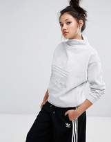 Thumbnail for your product : adidas Nyc Grey High Neck Trefoil Sweatshirt