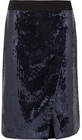 victoria victoria beckham sequined chiffon wrapeffect skirt