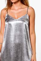 Thumbnail for your product : boohoo Emmaline Satin Slip Dress