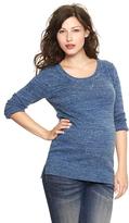 Thumbnail for your product : Gap Three-quarter sleeve marled sweater
