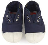 Thumbnail for your product : Bensimon Navy blue elasticated canvas sneakers - Elly