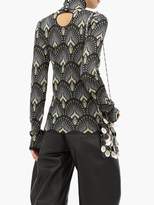 Thumbnail for your product : Paco Rabanne Metallic Pattern-jacquard Sweater - Womens - Black Multi