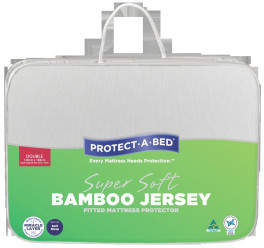 Protect A Bed Protect-A-Bed Bamboo Jersey Fitted Mattress Protector - Double