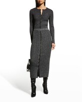 Thumbnail for your product : Tory Burch Metallic Stripe Knit Skirt