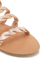 Thumbnail for your product : Ancient Greek Sandals Kynthia Braided Metallic Leather Slides