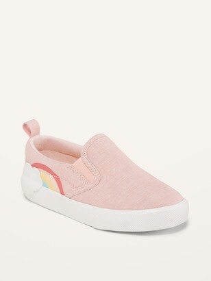 Old Navy Chambray Slip-On Sneakers for Toddler Girls