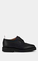 Thumbnail for your product : Thom Browne Women's Pebbled Leather Wingtip Bluchers - Black