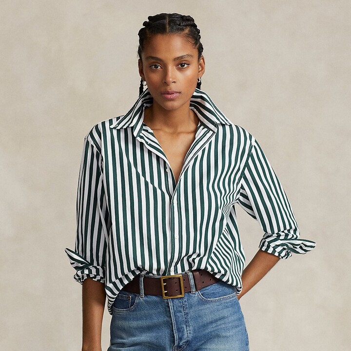 Ralph Lauren Relaxed Fit Striped Cotton Shirt - ShopStyle T-shirts