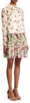 Thumbnail for your product : RED Valentino Floral Tieneck Dress