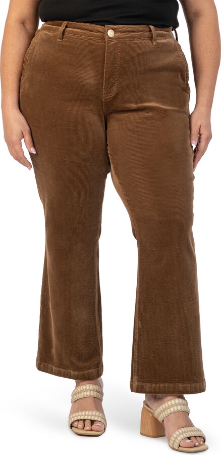 KUT from the Kloth Kelsey Ankle Flare Corduroy Jeans