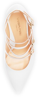 Marion Parke - Mitchell Sand Leather Multi Strap Pump, 85mm