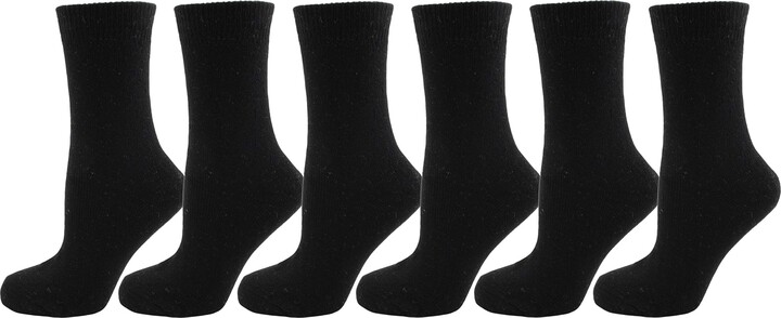 Womens Socks Owl Beige Size UK 4-7 Cotton Rich Seamless Toe 1 Pair EU 36-40