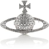 Thumbnail for your product : Vivienne Westwood Diamante Orb Mini Bas Relief Brooch