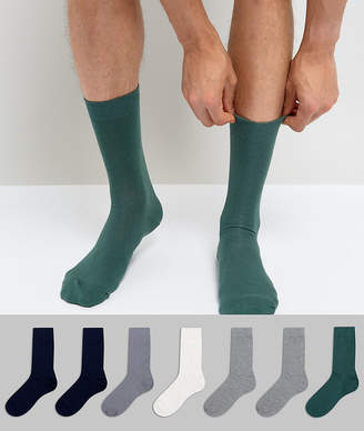 ASOS Socks With Extended Sizing 7 Pack