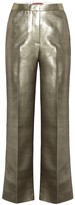 Thumbnail for your product : ALEXACHUNG Metallic high-rise straight pants