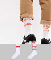 Thumbnail for your product : ASOS DESIGN sports style socks with paradaise beach design 2 pack