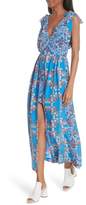 Thumbnail for your product : Sandro Floral Plunging Slit Dress