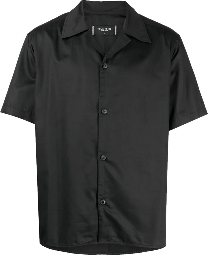 TRUE TRIBE Embroidered-Motif Cotton Shirt