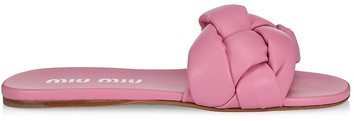 Miu Miu Pink Women's Sandals | Shop the world's largest collection 