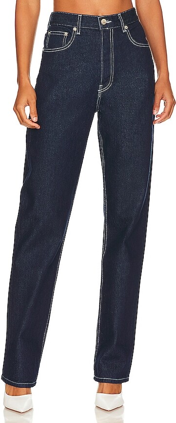 EB Denim High Rise Straight Jeans