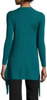 Thumbnail for your product : Derek Lam Long-Sleeve Crewneck Asymmetric Sweater