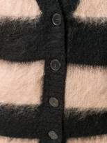 Thumbnail for your product : Alexander Wang T By striped knitted cardigan