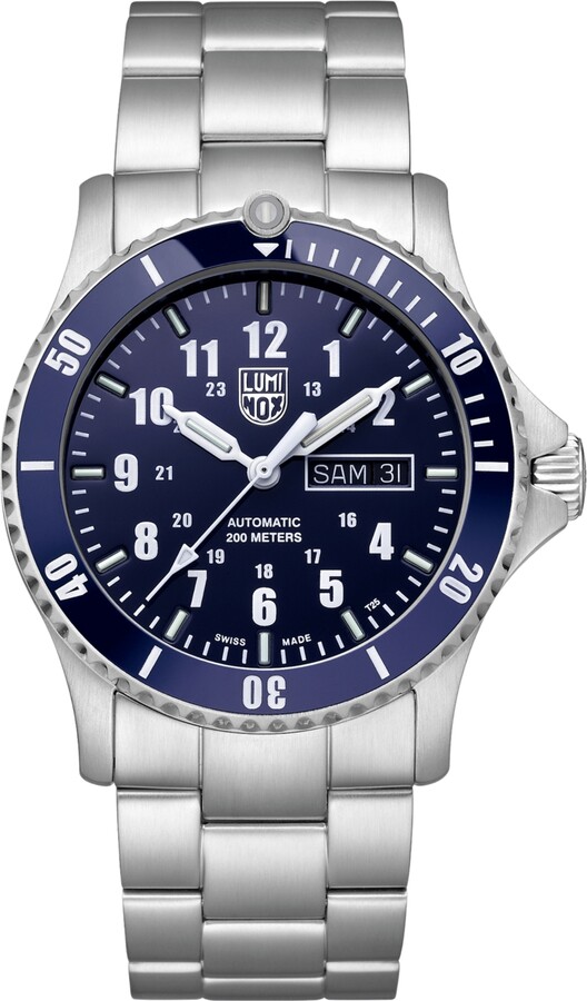 Luminox Men's Swiss Automatic Sport Timer Stainless Steel Bracelet Watch 42mm