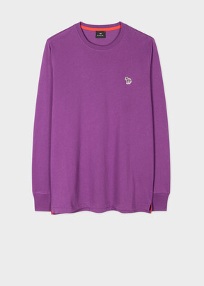 Paul Smith Purple Zebra Logo Long-Sleeve T-Shirt