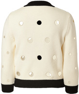 Thumbnail for your product : Moschino Wool Cutout Dot Cardigan
